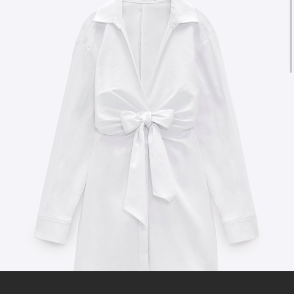 Zara white MIDI Dress